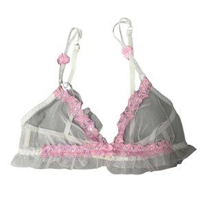 vintage frederick’s of hollywood mesh bralette